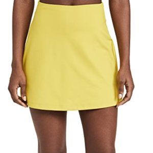 Girlfriend Collective Skort in Lemon Size S